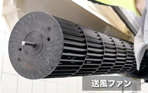 送風ファンの取り外しと取り付け