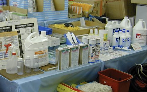 ハウスクリーニングで使用する洗剤類