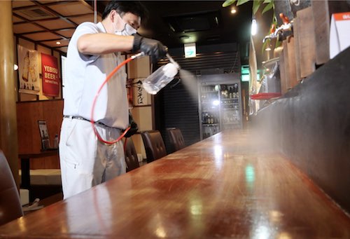 抗菌コーティングの施工パターン-1