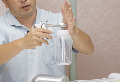 専用エアガンのメンテナンス方法